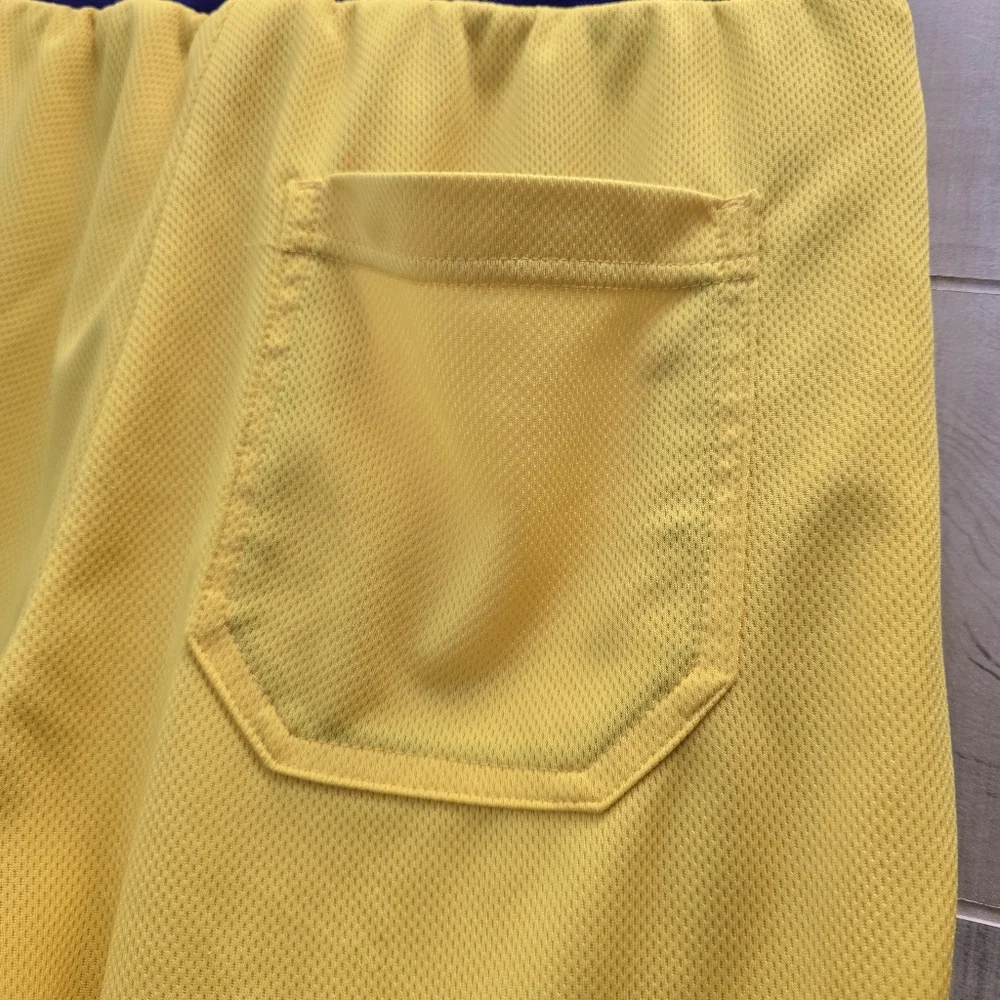{S} YoungLA x LA Lakers Purple Yellow Shorts